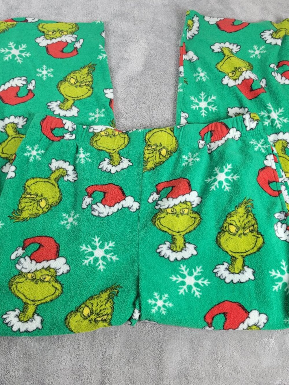 Dr Seuss The Grinch Christmas Fleece Pajama Pants Women 2XL Plus Green NOV64XE